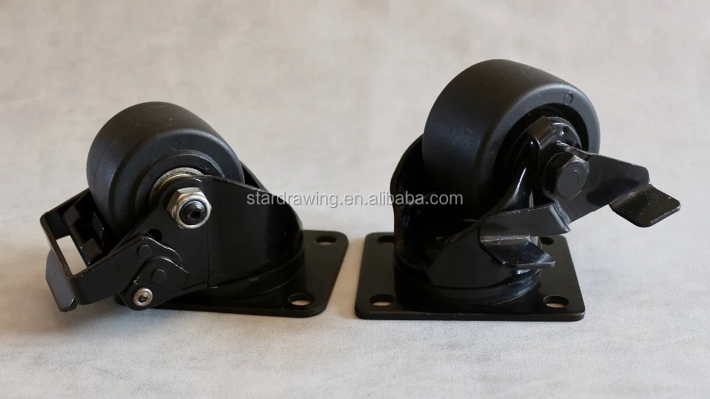 Ss 75 Mm Low Profile Caster Wheel 3 Inch Business Machine Caster Wheel