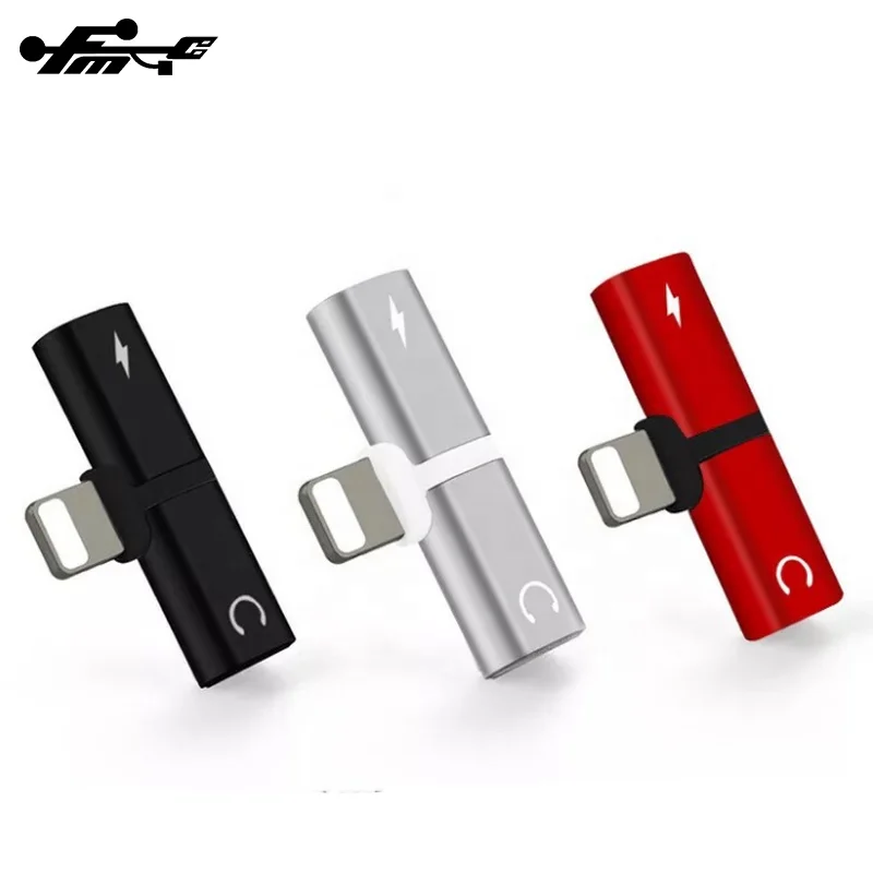 

3.5 mm Aux Audio Headphone Charger Earphone Converter for iphone Splitter, White;black;red