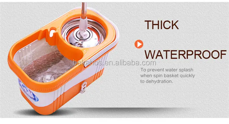 4drives Spin Mop Square bucket Orange+White (10)
