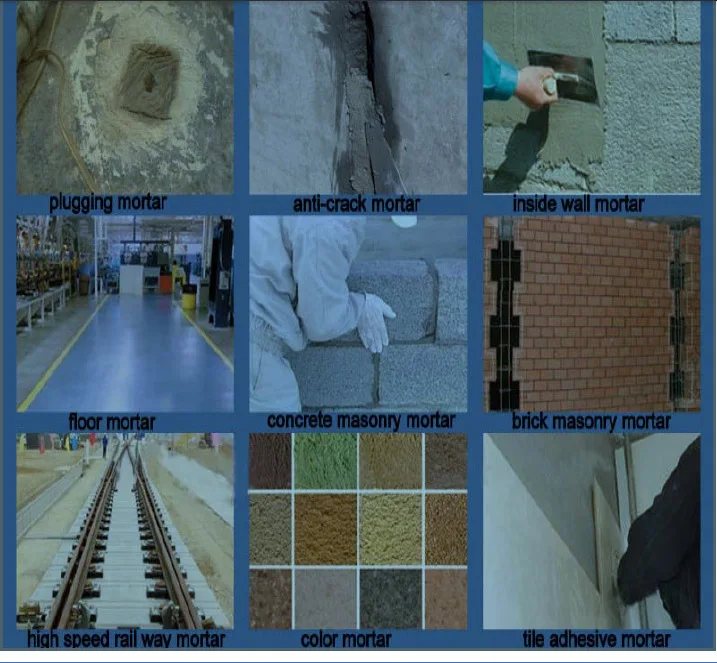 Low cost continuous tile adhesive dry construction mixture mortar mixer