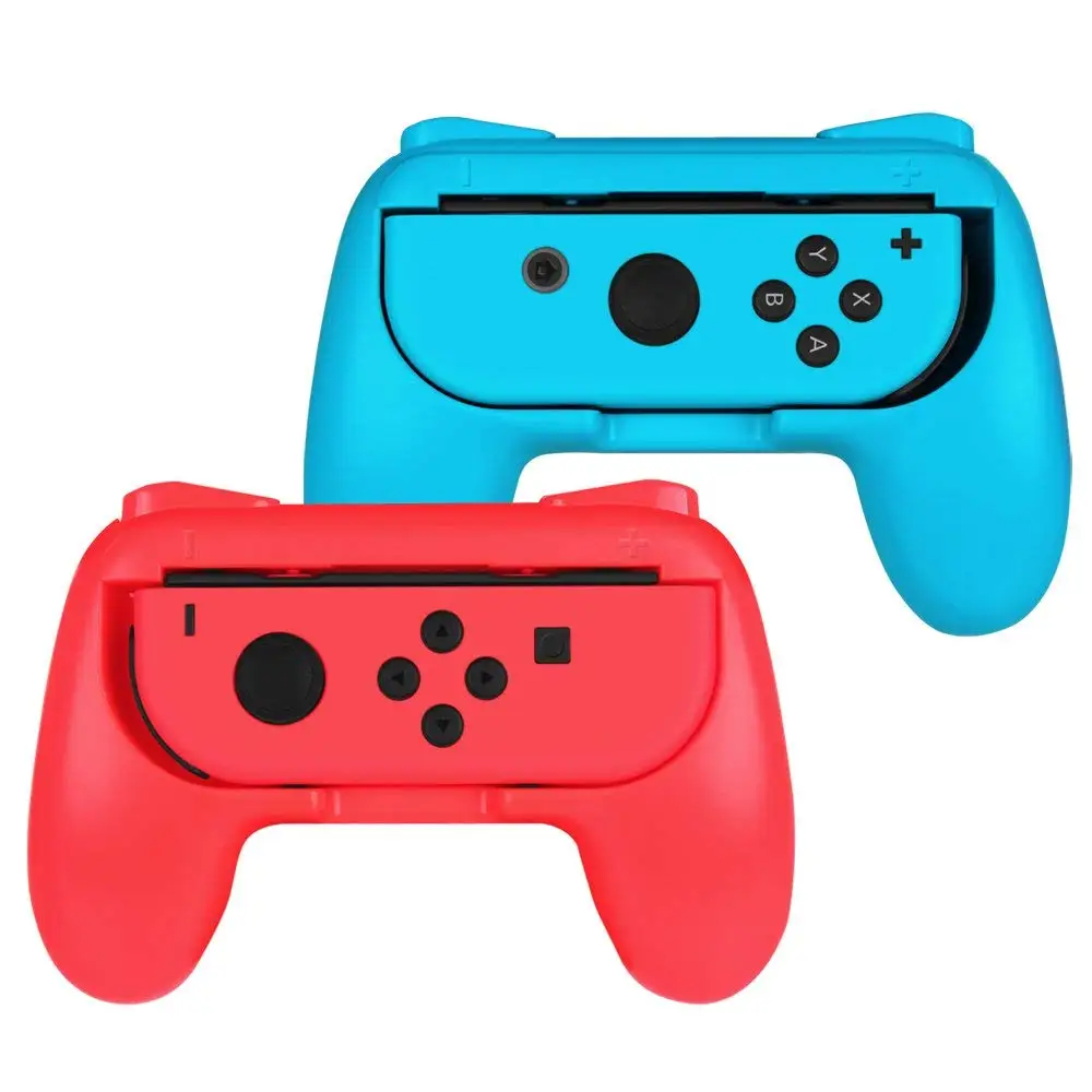 

joy con controller charger charging grip for nintendo switch joycon accessories, Blue+red/black+black