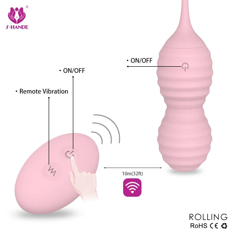 Vibrating Kegel Balls Bladder Control Devices Remote Controlled