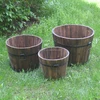 Antique Wooden Planter Pots for Garden Balcony Flower Planting