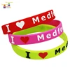 Embossed 2019 New Products Charm Custom Wristbands No Minimum Free Shipping Advertising Wristband Flash Drive Silicone Bracelet