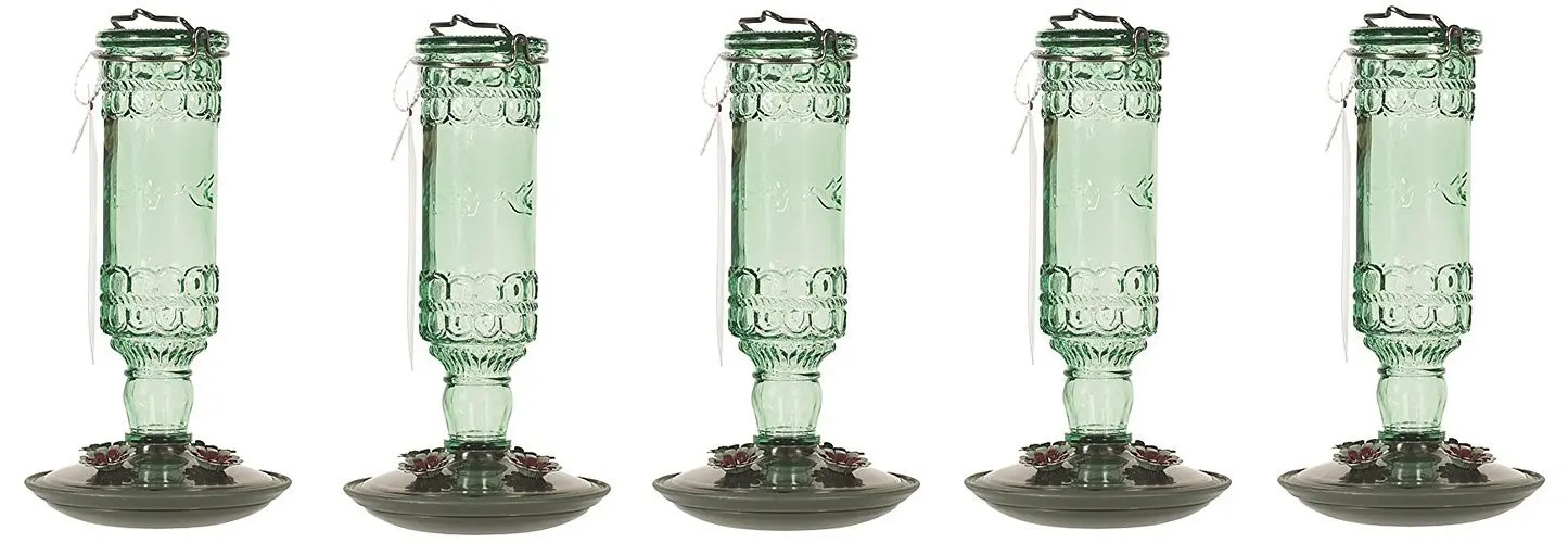 Buy Perky Pet 8108 2 Green Antique Bottle 10 Ounce Glass