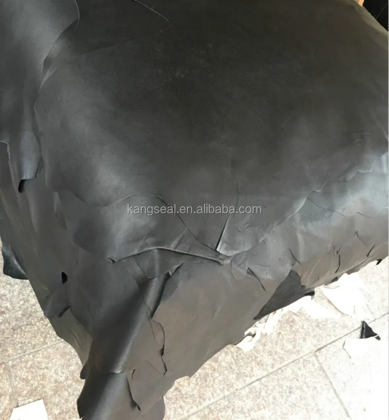 
Black color vegetable tanned genuine pig shoes leather 