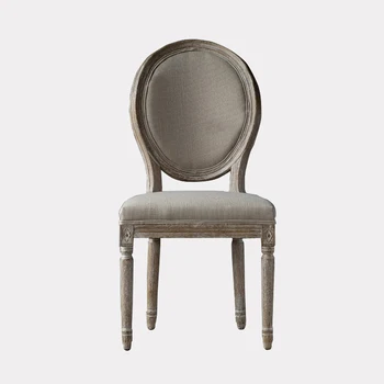 Round Back Upholstered Antique Dining Chair Antique French Chairs - Buy