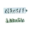 Merry Christmas silicone fondant cake mold sugarcraft modeling tools