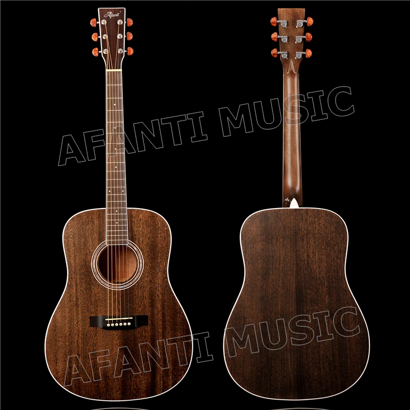 

41 inch Acoustic/ Solid Africa Mahogany top / Mahogany back and sides/ AFANTI Acoustic guitar (AFA-904)
