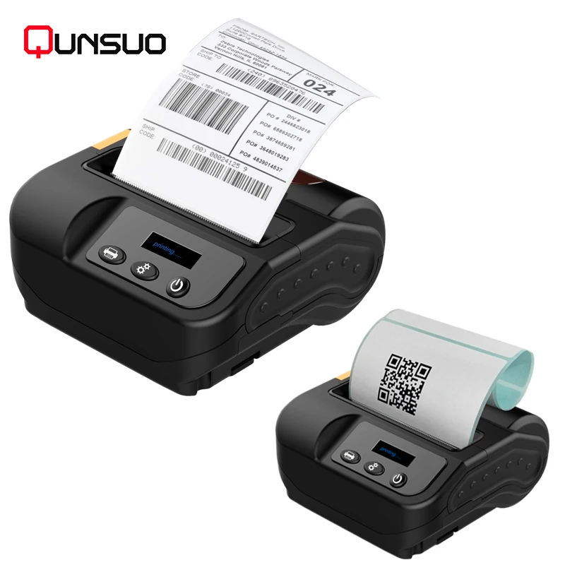 

portable mini bill receipt thermal bluetooth wireless printer 80 mm