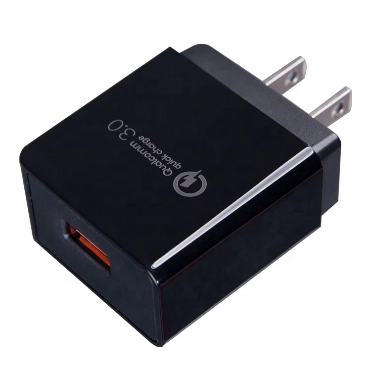 

Wholesale OEM custom 5V 3A QC 3.0 fast cell phone accessories portable mobile phone charger, Black white;customized