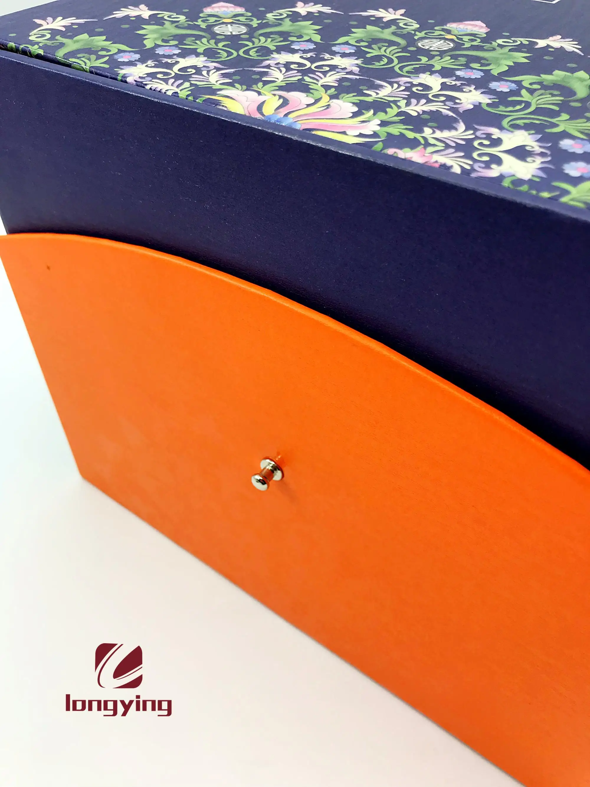 New Design Luxury Blue 3 Layer Box Drawer Cardboard Box With Flip Box