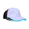Cheap 6 Panels LED Glowing Flash Baseball Cap With Custom Logo