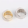 Polly hip hop jewelry 925 silver CZ big ring for men