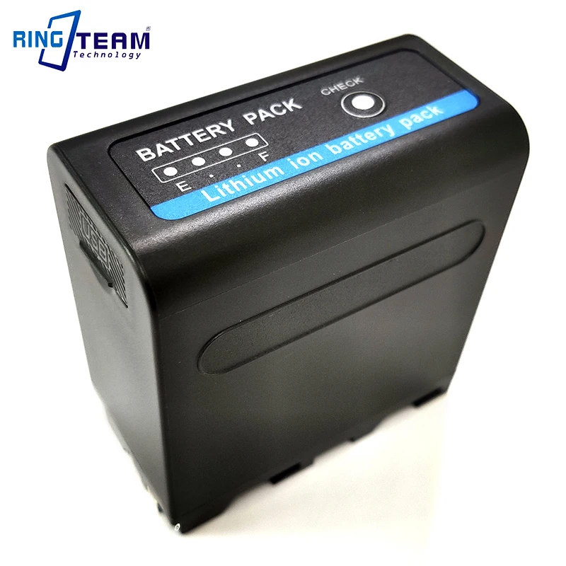 

7.4V 8800mAh NP-F980D Multi-function Battery USB Port & DC 5.5mm hole for Mobile Phone / Lamps / Monitors / Digital Cameras, Balck