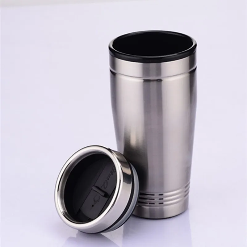 16oz Thermos Mug Stainless Steel Thermos Travel Office Mug Vacuum Flask