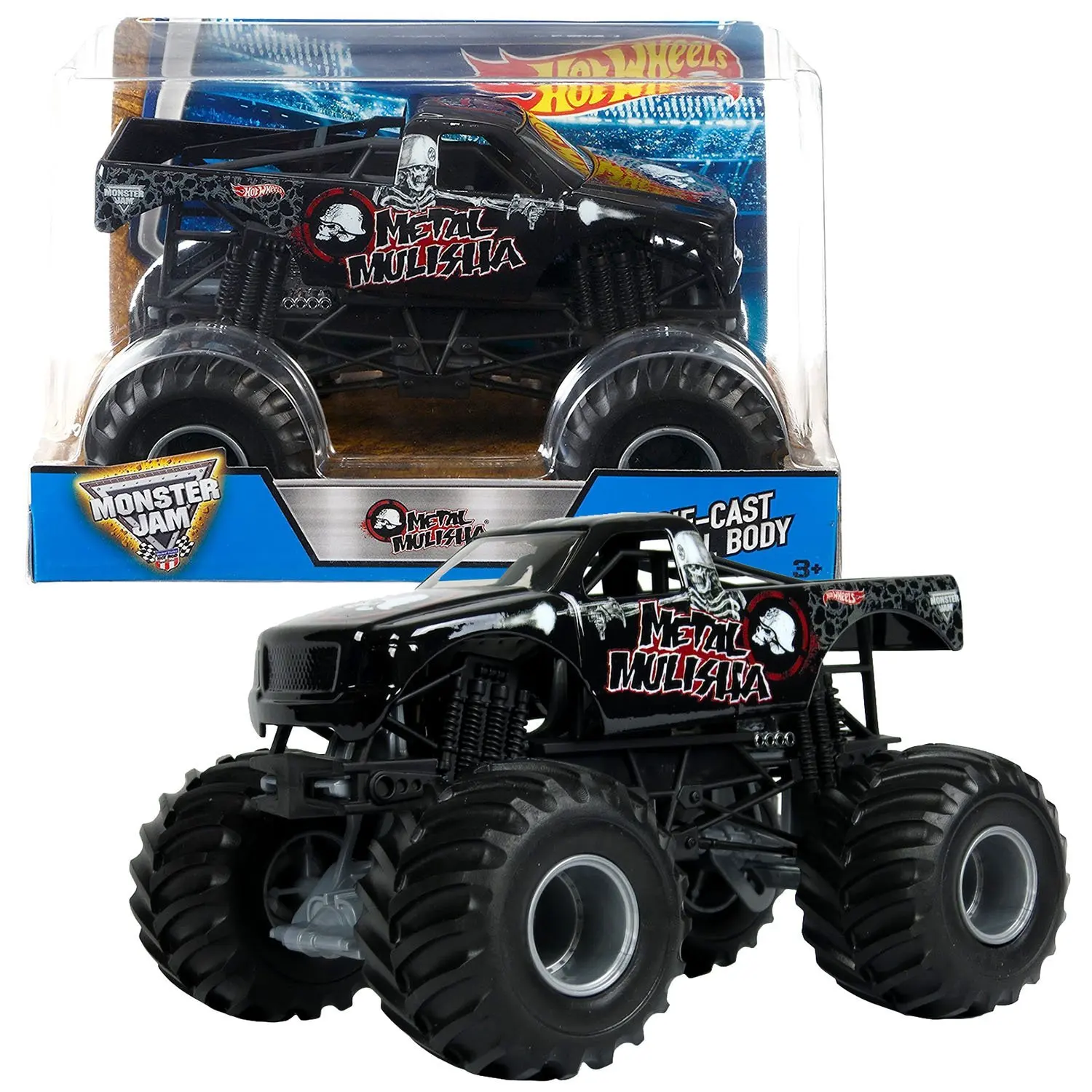 monster jam diecast metal body