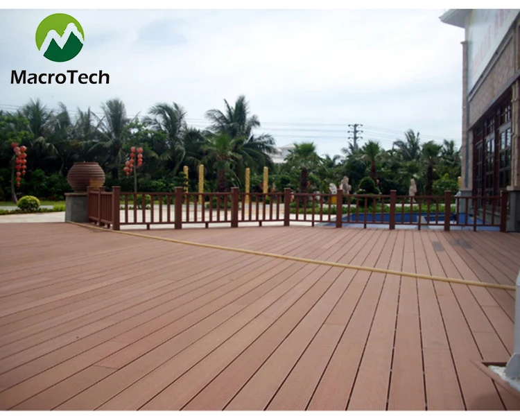 Manufacturer Exterior Swimming Pool wood plastic composite Solid WPC Decking Flooring