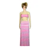 Hot Sale! Adult Skirt Ripple Black And Pink Women Maxi Skirt
