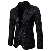 

Men's Floral Party Stylish Dinner Jacket Wedding Men Blazer Prom Tuxedo Dress Suit