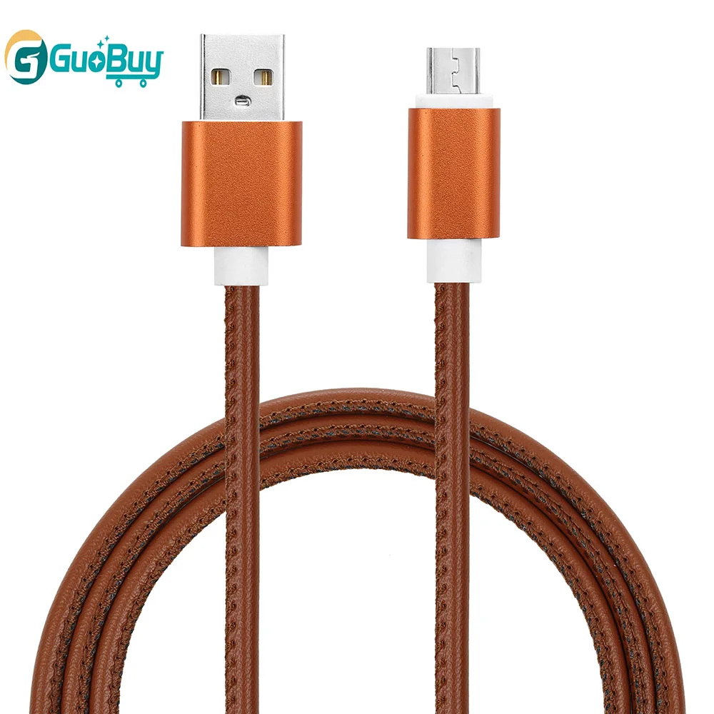 Micro Usb Cable Pu Leather Android Mobile Phone Charging Cable Sync