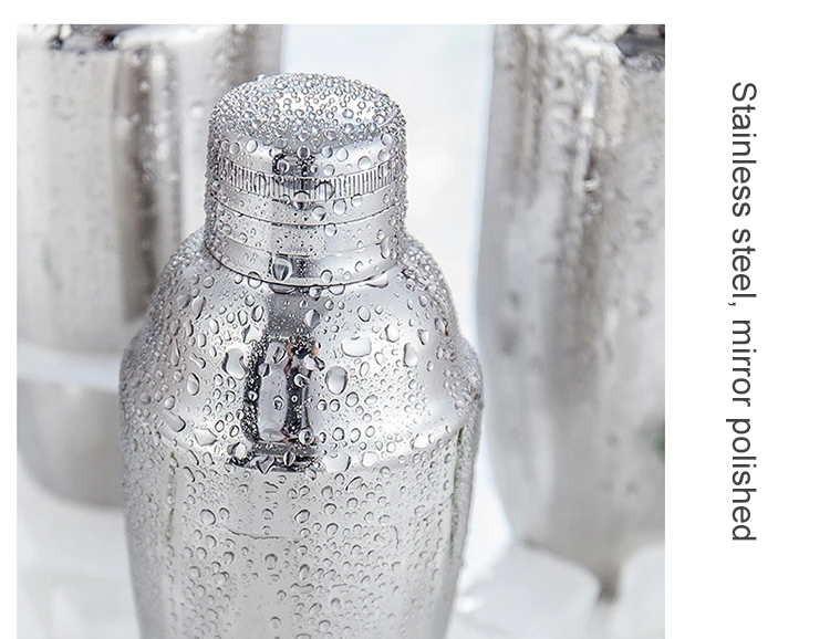 Amazon 2019 Hot Sale Stainless Steel Cocktail Shaker Set Mixer Bar Drink Bartender Tool Home Brewery Bar Accessories