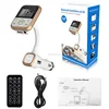 Quick car Charger Mini portable wireless FM radio mp3 dual USB car battery phone charger dock
