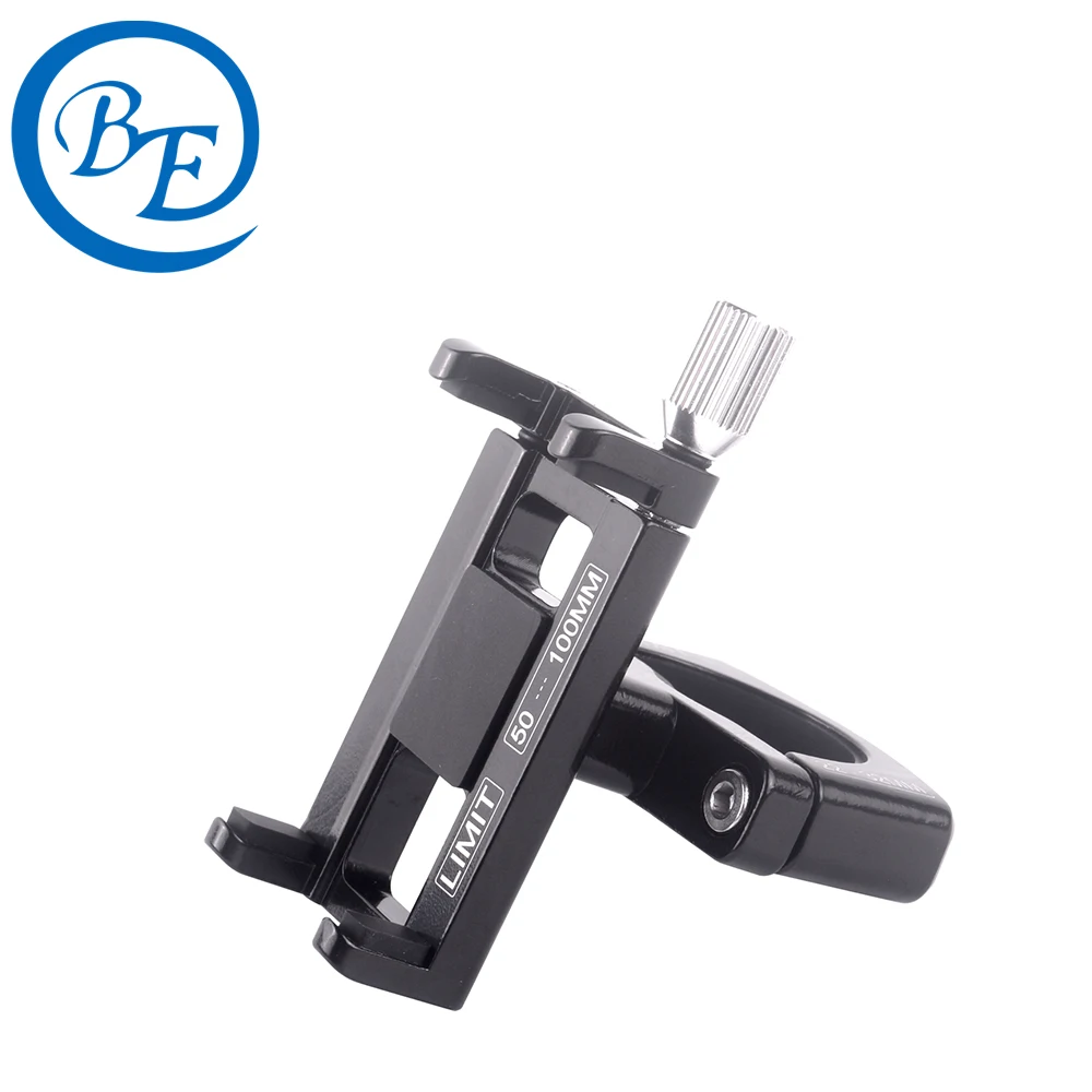 

High Quality Aluminum Stable Waterproof Bicycle Bike Mobile Cell Phone Holder Mount, Black