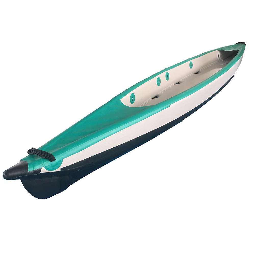 

470cm length 2 person tandem inflatable & endurable fishing kayak, Green