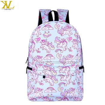 unicorn print backpack