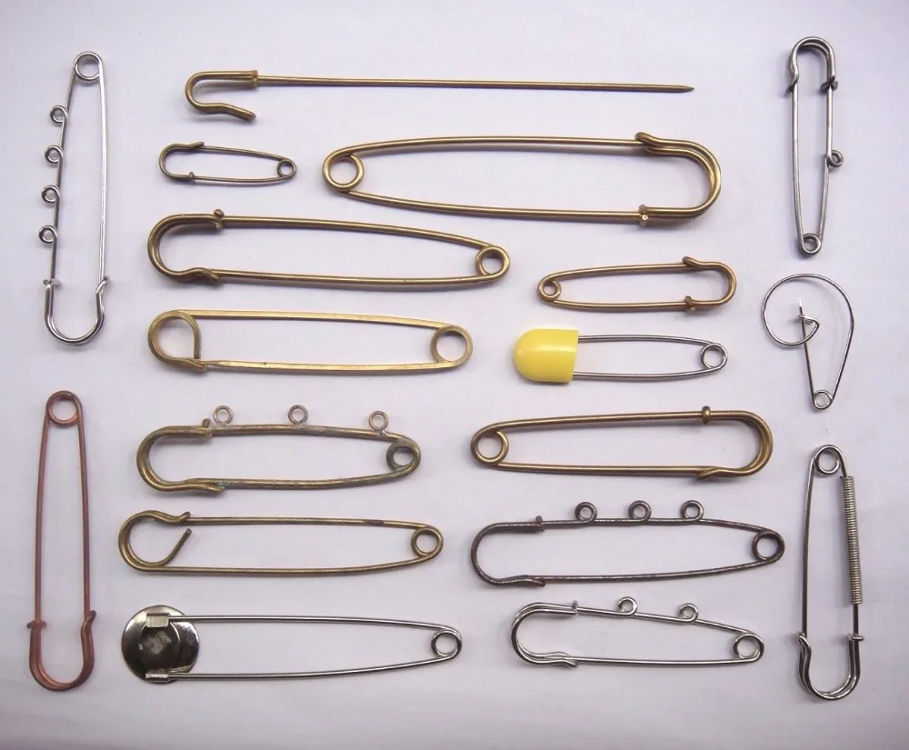 Excellent Quality Nappy Cloth Locking Pin Golden Diaper Safety Pins For