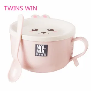 Image of japanese New Product Idea 2019 Cute design Food Grade stainless steel round shaped animal bento lunch box leakproof for kids 002