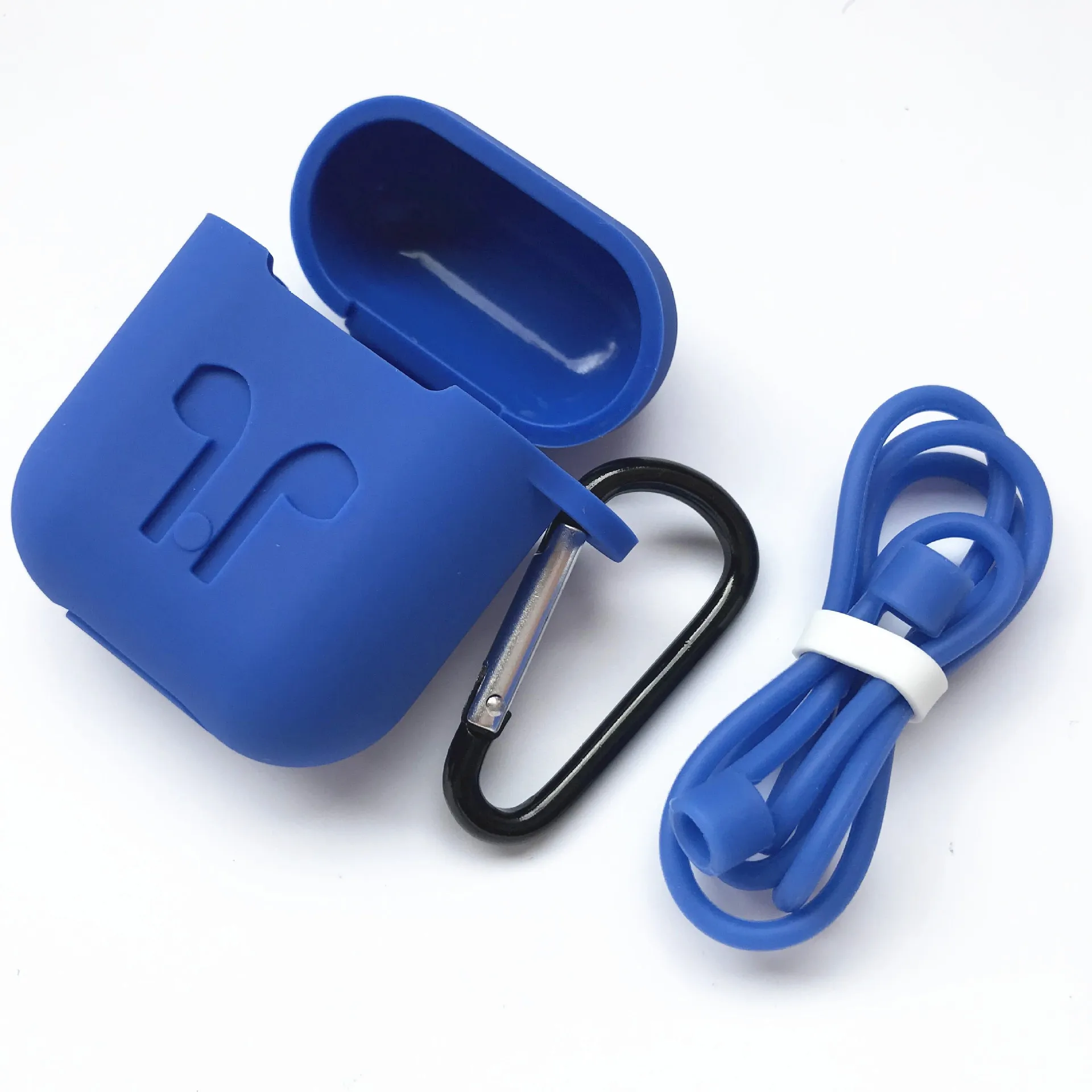 

13 Colors Available Thickened Waterproof Silicone Protective Case with Keychain for Airpod