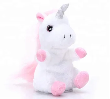 talking unicorn stuffed animal