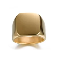 

316l Stainless Steel Masonic Logo Custom Engraved Men's Gold Plated Signet Ring
