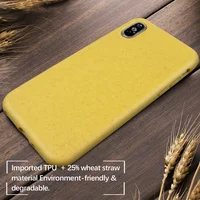 

2019 Trend Mobile Cover Eco-friendly 100% recycle biodegradable phone case,PLA degradable Compostable phone cover for iPhone X