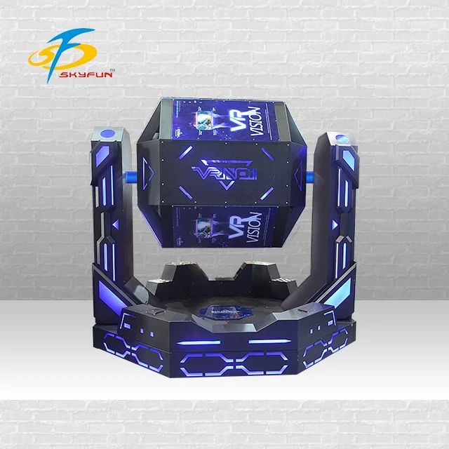 

2019 Skyfun New Machine Launch 1080 Iron Warrior bungee jumping earn money online 9d vr virtual reality game machine, Picture