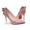cheelon shoes 2017 patent leather elegant slip on office ladies dress work high heels shoes 10cm