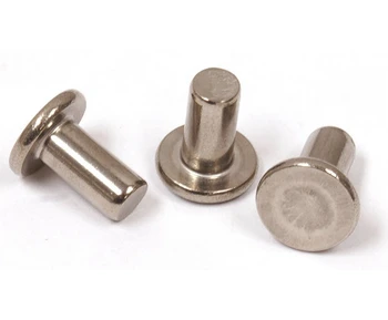 Stainless Steel 2mm 2.5mm 3mm 6mm Flat Head Solid Rivet With Factory ...