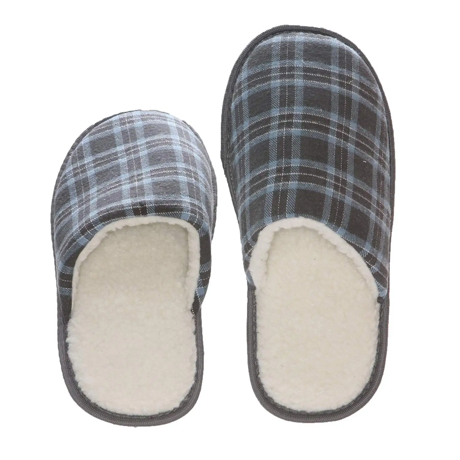 plaid house slippers