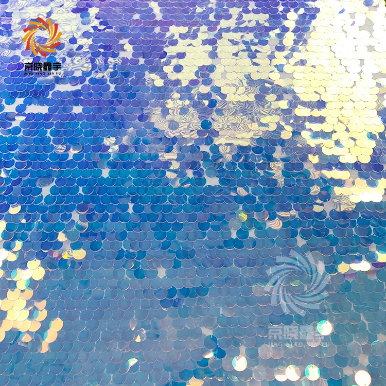 

Embroidery Transparent Sequins 18mm Big Sequin Fabric