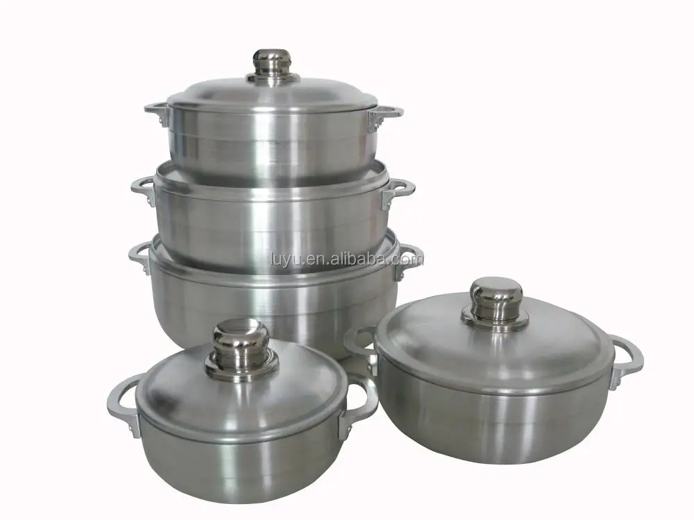 Hot Sale 6pcs Satin Sanding Aluminum Pot Cookware Set Buy Aluminum