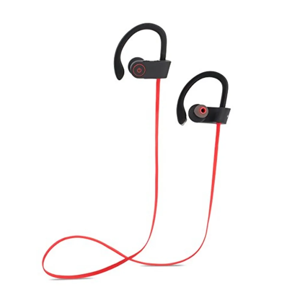 

U8 Earbuds Stereo Wireless earbuds Active Noise Cancelling BT Waterproof Headphone Earphone, Black red