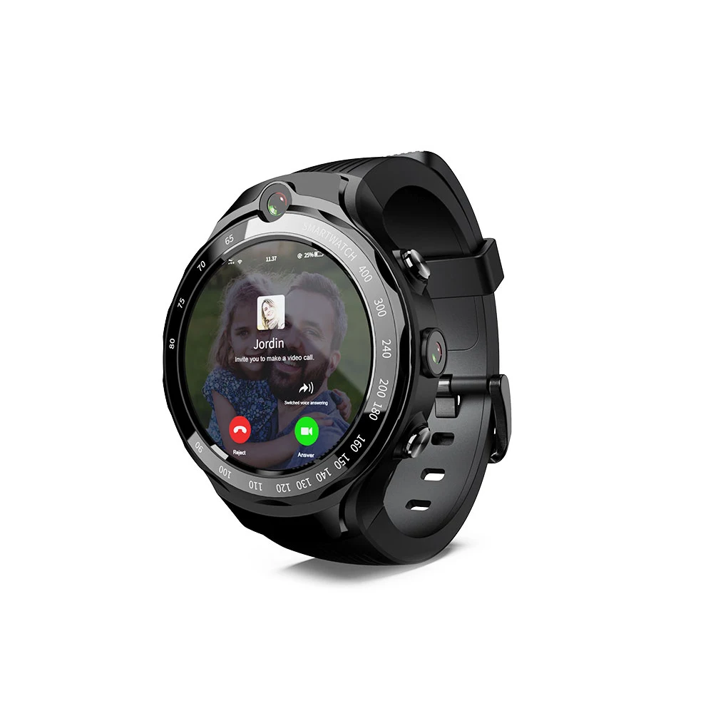 

Smart Watch men 4G LTE digital Watch 1GB+16GB 5MP+5MP Dual Camera GPS Waterproof Smartwatch for Nano SIM WiFi