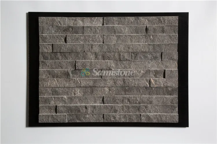 Samistone Stone Wall Cladding Blue Limestone Decorative Outdoor Stone Wall Tiles