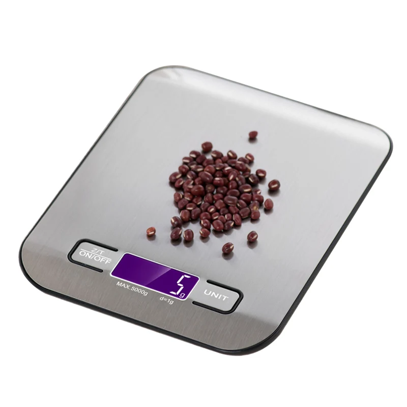 

Amazon Hot Sell Stainless Steel Digital Food 5 Kg Scale Kitchen Digital Scale