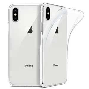 Ultra Thin Transparent Soft TPU Case for iPhone Xs Slim Clear Protective Silicone Cover for iPhone XR Xs Max 2018 Coque