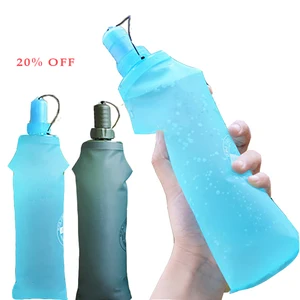 Image of factory wholesale sports folding drink wear outdoor foldable water pouch water bottle