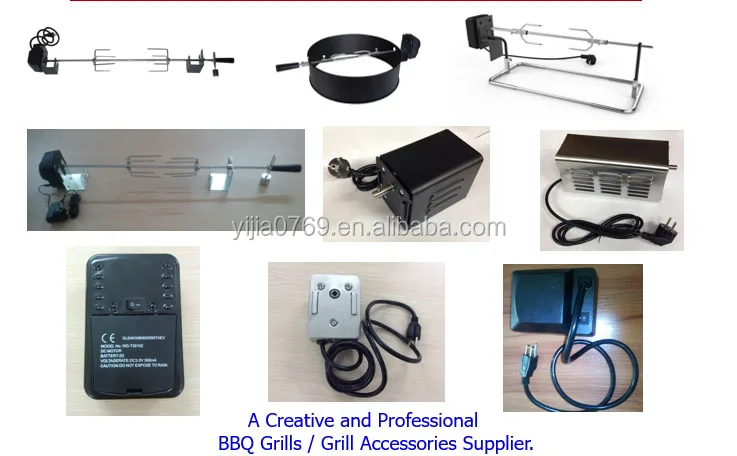 Details about   Electric BBQ Rotisserie Grill Roast Rod Spit Universal Kit Motor Meat Skewer US 