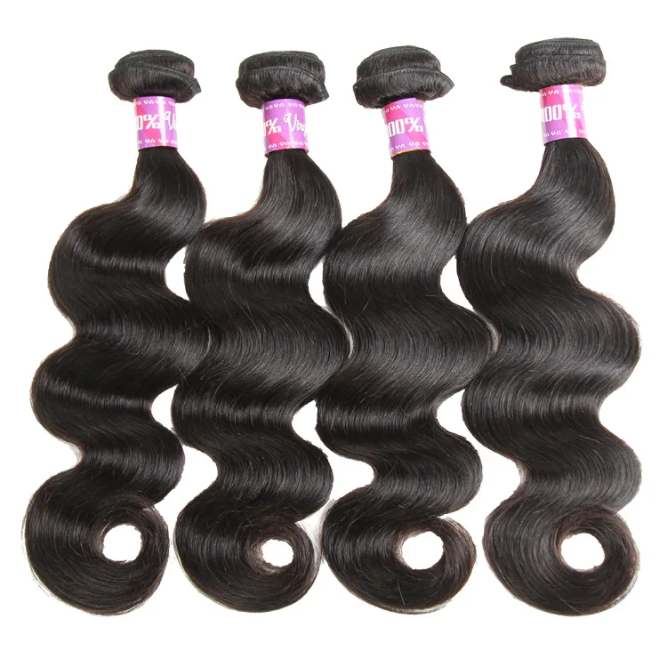 

Hot Selling Wholesale 9A Grade Unprocessed 100%Brazilian Human Hair Virgin Body Wave Mink Brazilian, Natural color